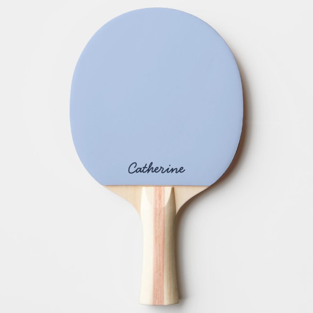 Raquete de Ping Pong Personalizada Azul Céu Suave (Frente)