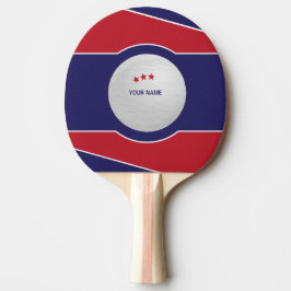 Raquete de Ping Pong Personalizada, Esportiva Verm
