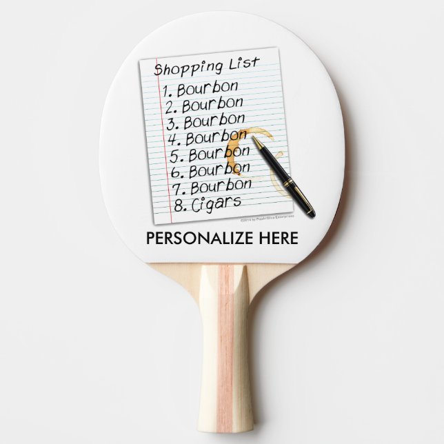RAQUETE DE PING PONG PERSONALIZADA - LISTA DE COMP (Frente)