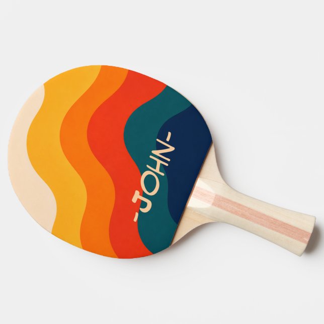 Raquete de Ping Pong Personalizada Oceano Retro Gr (Lateral)