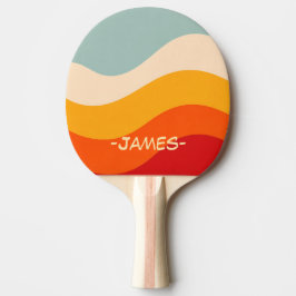 Raquete de Ping Pong Personalizada Onda do Pôr do