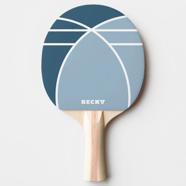 Raquete de Ping Pong Personalizada Smoky Blue (Frente)