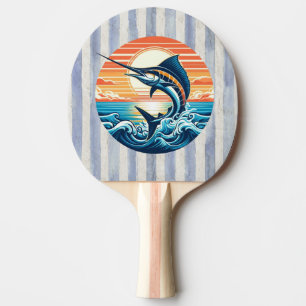 Raquete De Ping Pong Personalizado Costa/marítimo/praia marlins pôr do 