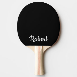 Raquete De Ping Pong Personalizado de Nome Personalizado Vermelho