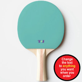 Raquete De Ping Pong Personalizado em Azul Turquesa