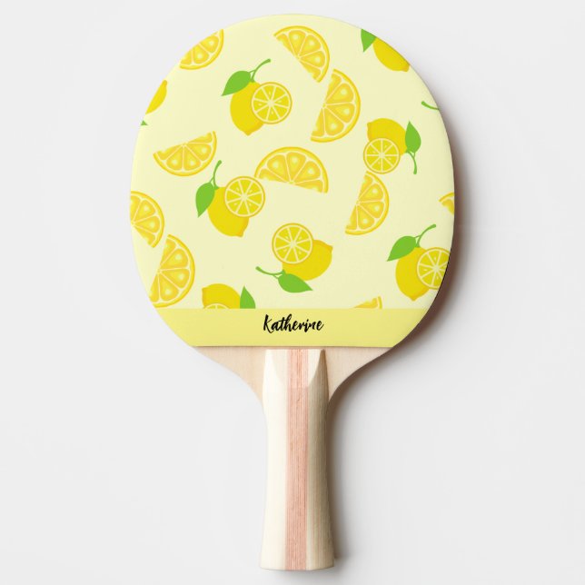Raquete De Ping Pong personalizar o nome lemon sem problemas (Frente)
