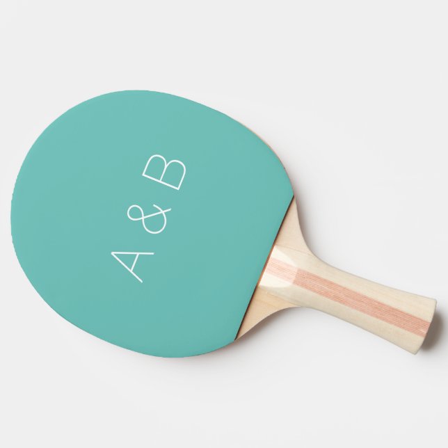 Raquete De Ping Pong Personalizar, personalizar monograma de iniciais d (Lateral)