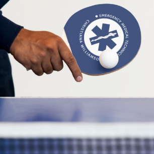 Raquete De Ping Pong Personalizar símbolo EMT - Técnico médico de emerg