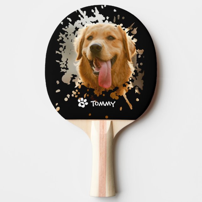 Raquete De Ping Pong Personalized Custom Photo with Name   (Frente)