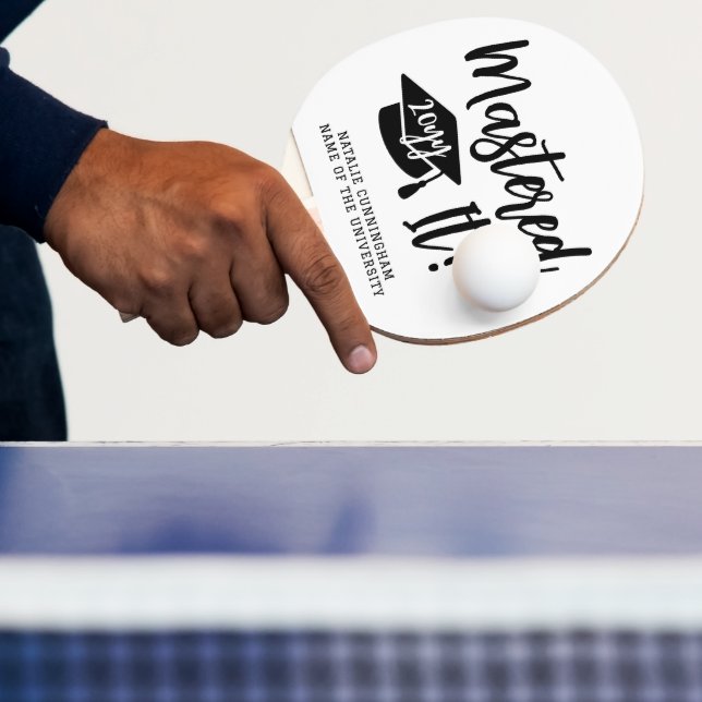 Raquete De Ping Pong Personalized Masters Degree Graduation Mastered It (Insitu)
