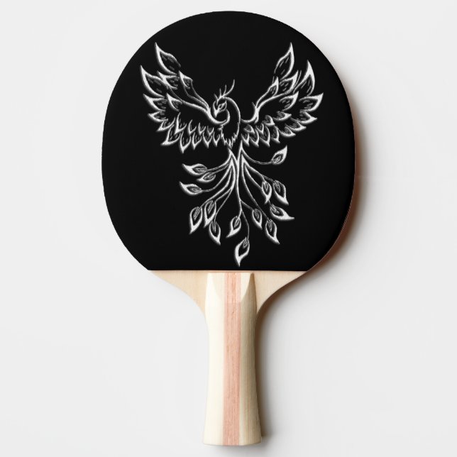 Raquete De Ping Pong Phoenix nasce em preto (Verso)
