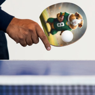 Raquete De Ping Pong Pigskin Prodigy: A Quarterback do Porco da Guiné