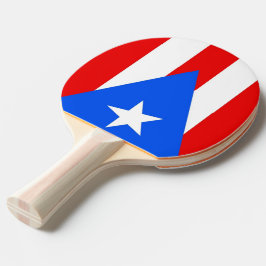 Raquete De Ping Pong Ping pong com bandeira de Porto Rico, EUA