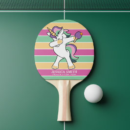 Raquete De Ping Pong Ping Pong Dabbing do estilo retro