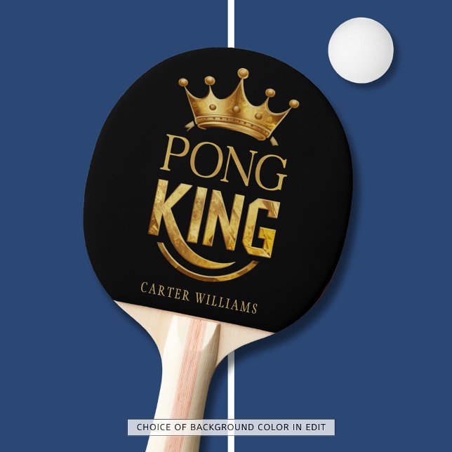 Raquete De Ping Pong Ping Pong King Dourado Crown Personalizado (Criador carregado)