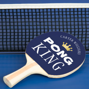Raquete De Ping Pong PING PONG KING Personalizado Marinho Azul