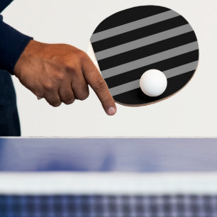 Raquete De Ping Pong Ping Pong Paddle Black Cinza Stripe