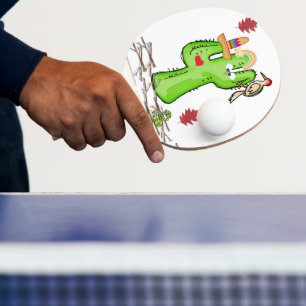 Raquete De Ping Pong Ping Pong Paddle Cactus Bird