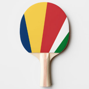 Raquete De Ping Pong Ping pong paddle com as cores das Seychelles
