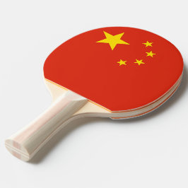 Raquete De Ping Pong Ping pong paddle com bandeira da China
