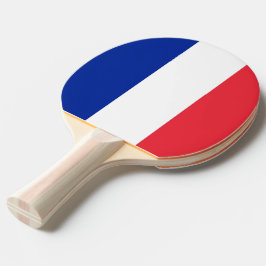Raquete De Ping Pong Ping pong paddle com bandeira da França