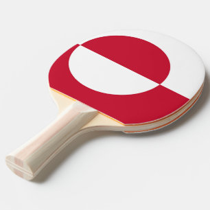 Raquete De Ping Pong Ping pong paddle com bandeira da Gronelândia