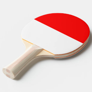 Raquete De Ping Pong Ping pong paddle com bandeira da Indonésia
