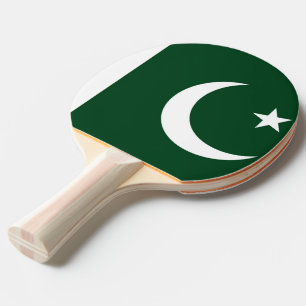 Raquete De Ping Pong Ping pong paddle com bandeira do Paquistão