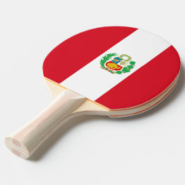 Raquete De Ping Pong Ping pong paddle com bandeira do Peru