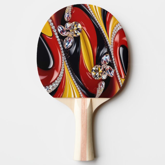 Raquete De Ping Pong Ping pong paddle com cores belgas (Verso)