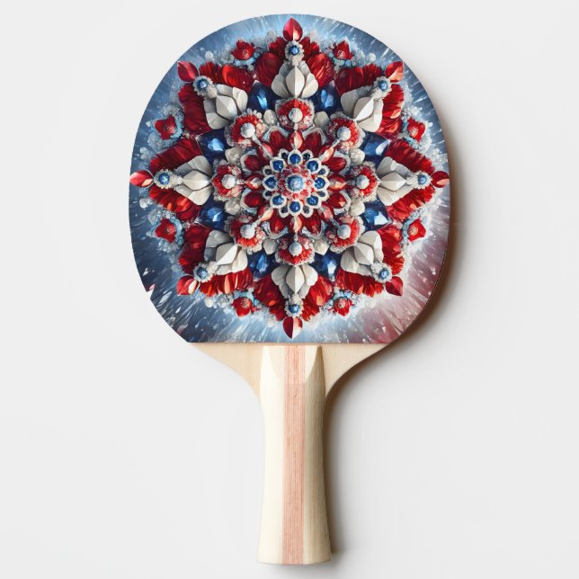 Raquete De Ping Pong Ping pong paddle com cores norueguesas (Verso)