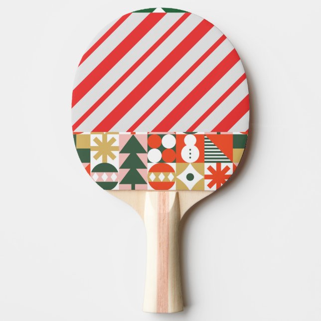 Raquete De Ping Pong Ping Pong Paddle de Natal (Frente)