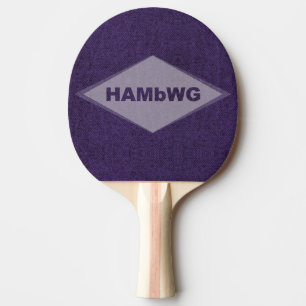 Raquete De Ping Pong Ping Pong Paddle Design púrpura w logotipo HAMbWG