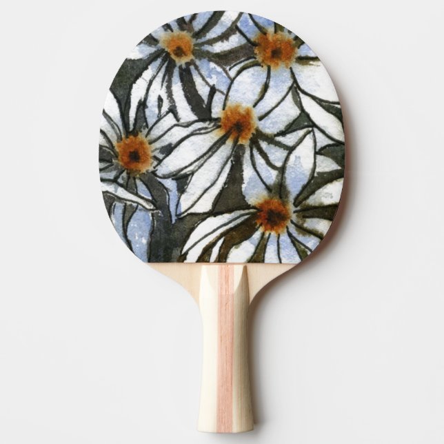 Raquete De Ping Pong Ping Pong Paddle "Feisty Floral #2" (Frente)