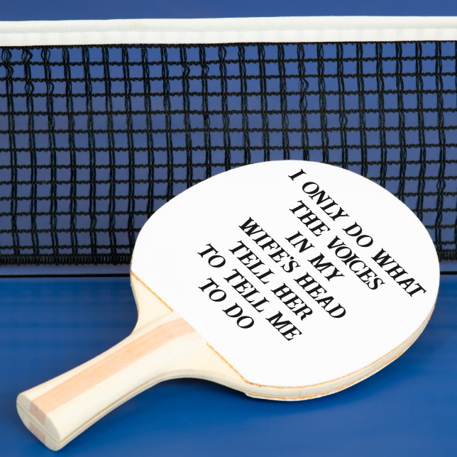Raquete De Ping Pong Ping Pong Paddle Husband Wife's Joke  (Insitu)