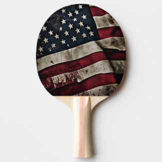 Raquete De Ping Pong Ping Pong Paddle Patriótico Bandeira Americana