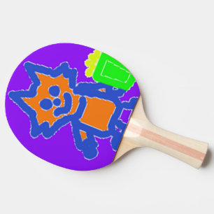 Raquete De Ping Pong Ping Pong Paddle Popcorn Estilo de Animação