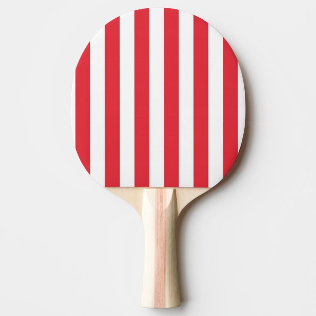 Raquete De Ping Pong Ping Pong Paddle Red & White Stripe (Frente)