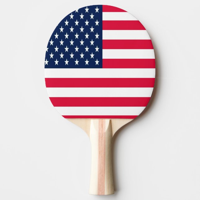 Raquete De Ping Pong Ping Pong Paddle Sinalizador EUA (Frente)