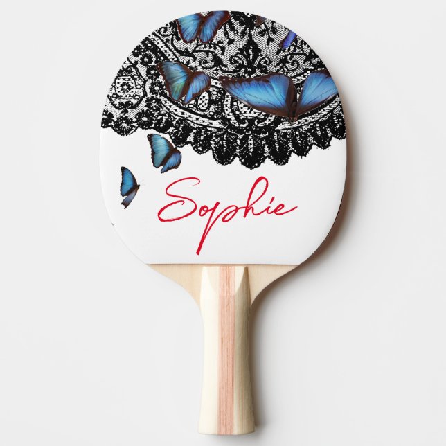 Raquete De Ping Pong Ping Pong Paddle "SOPHIE" BUTTERFLIES (Frente)