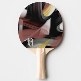 Raquete De Ping Pong Ping Pong Paddle Trend Abstrato Art Black Powdery