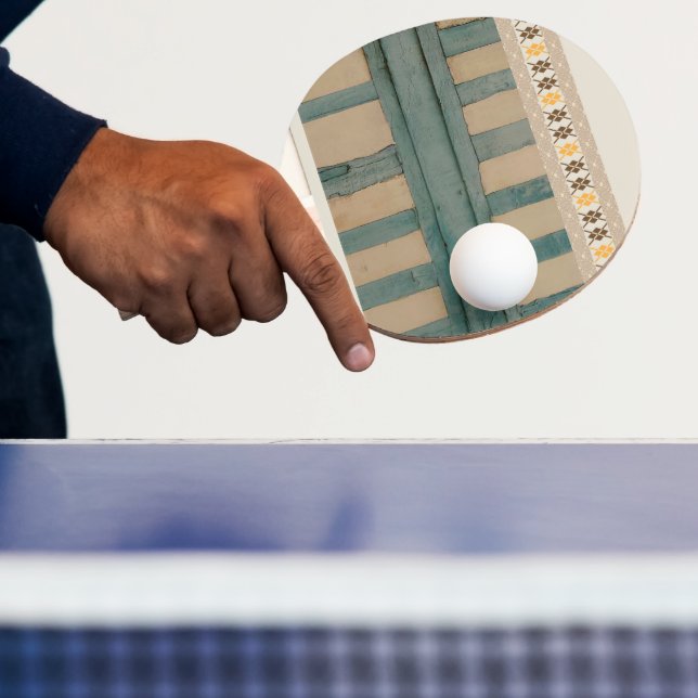 Raquete De Ping Pong Ping Pong Paddle Verde & Beige (Insitu)