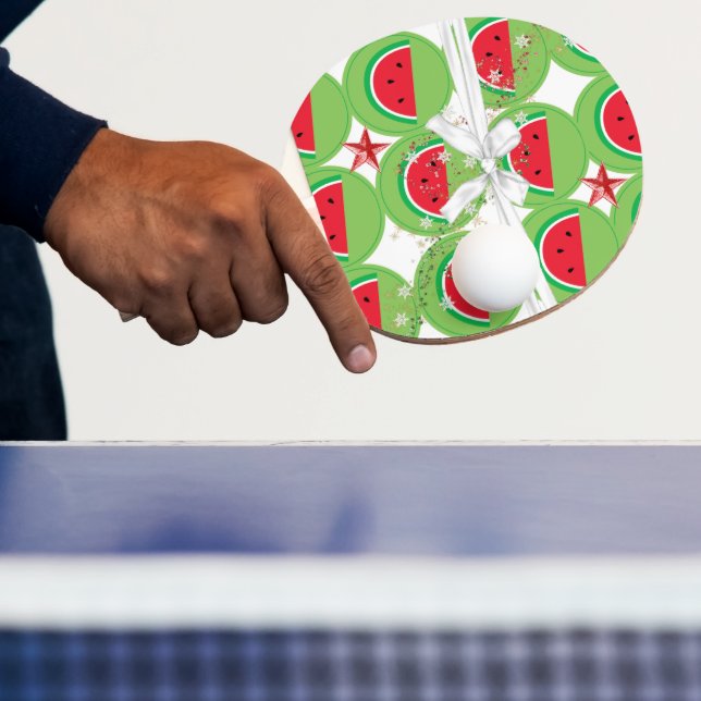 Raquete De Ping Pong Ping Pong Paddle Watermelon White Ribbon (Insitu)