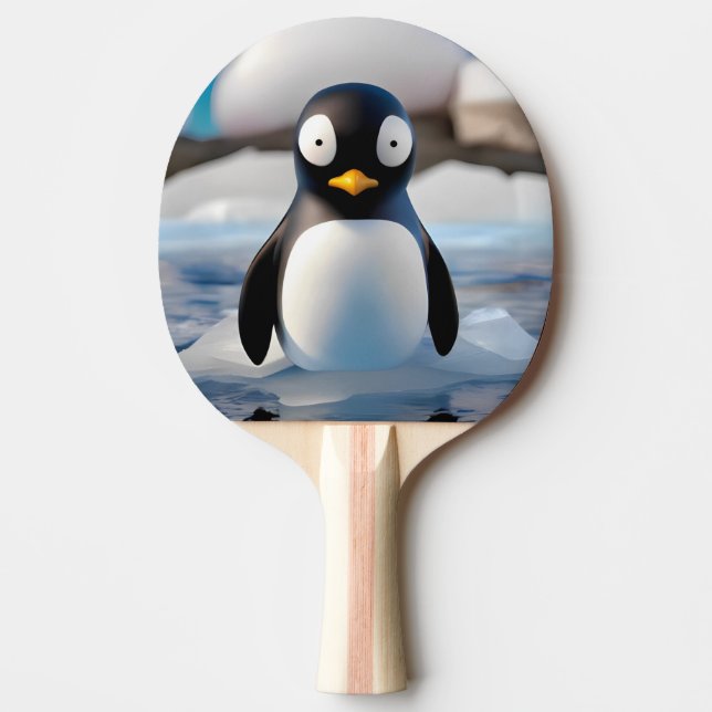Raquete De Ping Pong Pinguim (Frente)