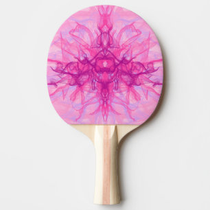 Raquete De Ping Pong PINK SMOKE - Arte Fractal Moderna e abstrato -