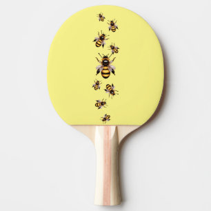 Raquete De Ping Pong Pino Amarelo Ping Amarelo Adorável De Bee
