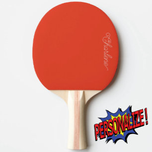 Raquete De Ping Pong Pino do Ping Personalizado Laranja Brilhante