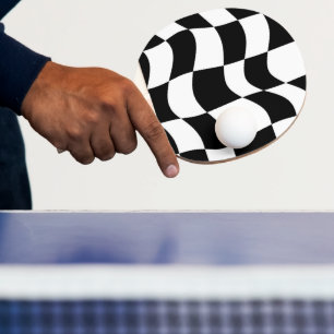 Raquete De Ping Pong Pino do pino do abstrato Checkerboard