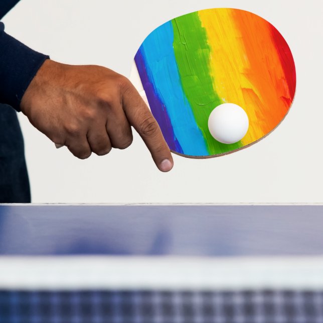 Raquete De Ping Pong Pino do Pino do Orgulho Arco-Íris - Pinta LGBT (Insitu)