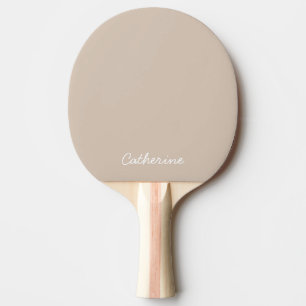 Raquete De Ping Pong Pino do Pino do Pino do Pino de Taupe de Cor da Te